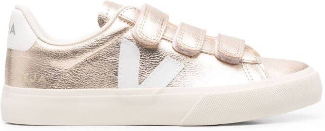 VEJA Recife metallic touch-strap sneakers Neutrals