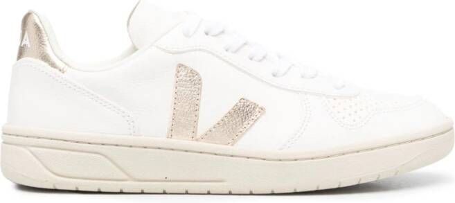 VEJA V-10 ChromeFree leather sneakers White