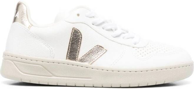 VEJA V-10 leather sneakers White