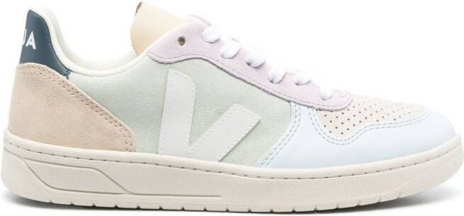 VEJA V-10 suede sneakers Green