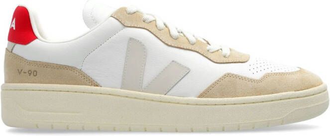 VEJA V-90 leather sneakers White