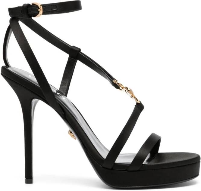 Versace 125mm Medusa stiletto sandals Black