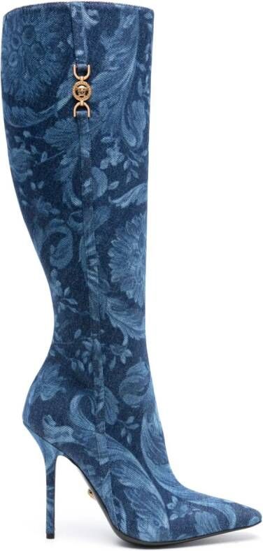 Versace Barocco Medusa '95 120mm boots Blue