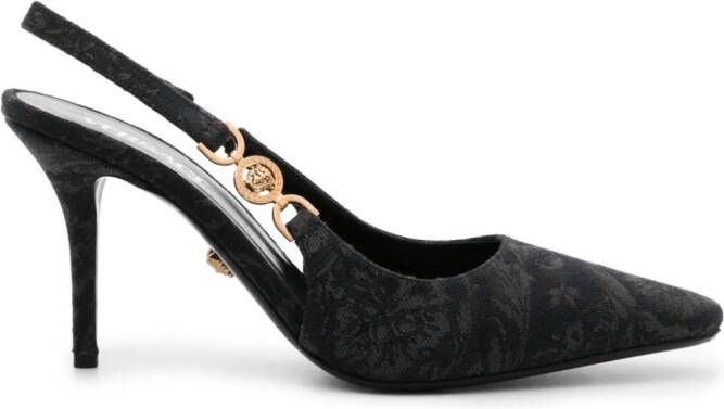Versace Barocco Medusa '95 slingback pumps Black
