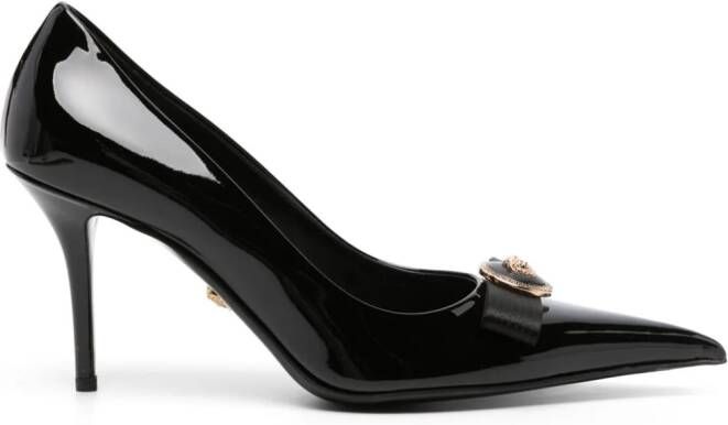 Versace 85mm Gianni Ribbon pumps Black