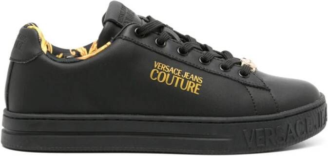 Versace Jeans Couture Court 88 leather sneakers Black