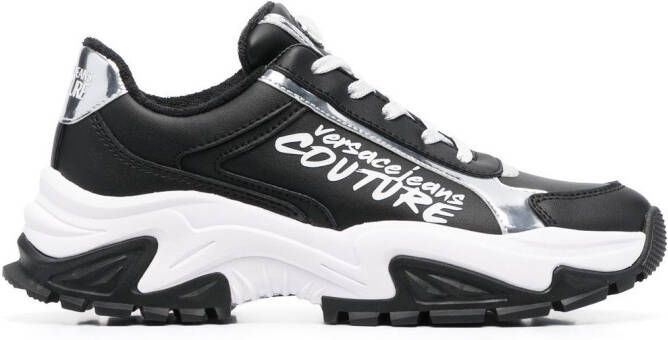 Versace Jeans Couture lo-top logo print sneakers Black