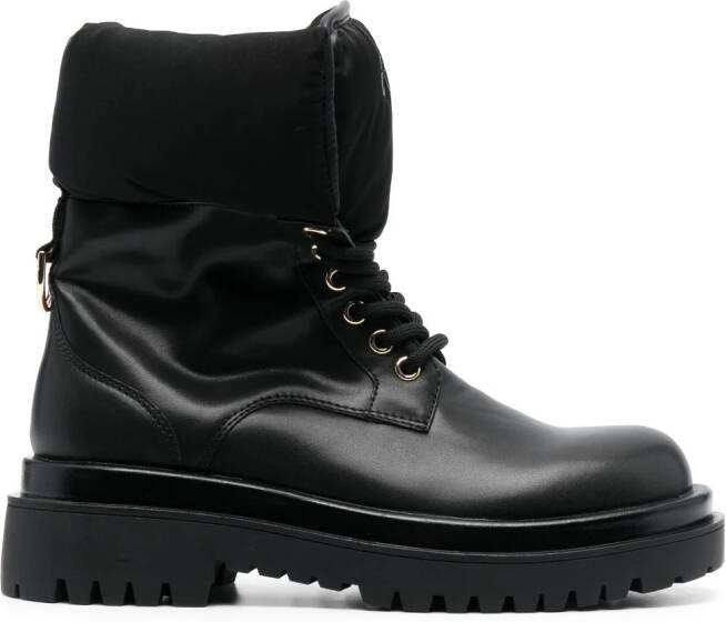 Versace Jeans Couture logo-print ankle-length boots Black