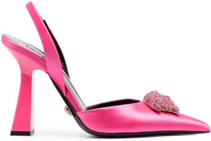 Versace La Medusa 105mm slingback pumps Pink