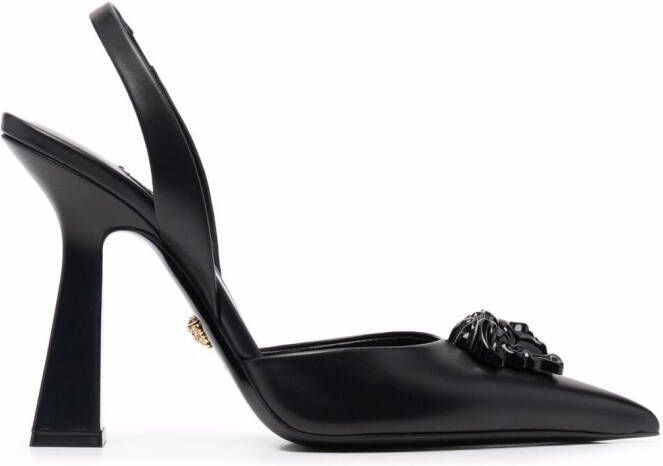 Versace La Medusa 12mm slingback pumps Black