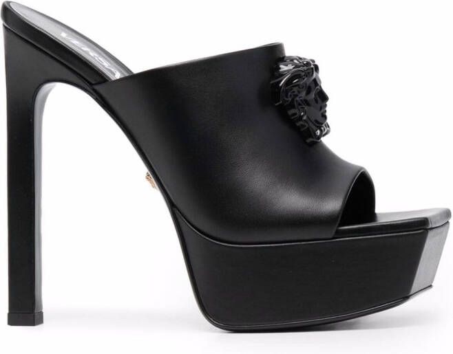 Versace La Medusa platform mules Black