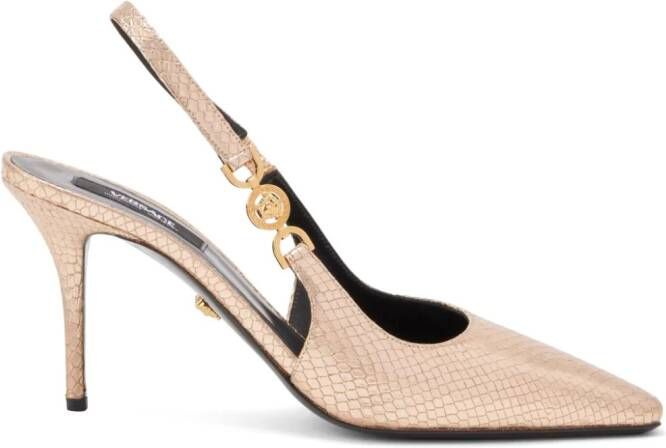 Versace Medusa '95 85mm leather pumps Pink