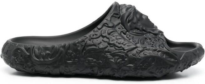 Versace Medusa Dimensions pool slides Black