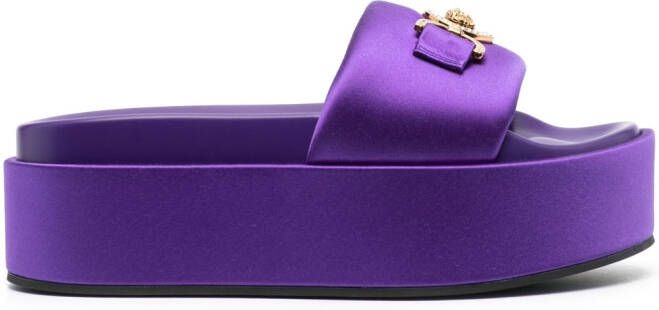 Versace 65mm Medusa Head sandals Purple