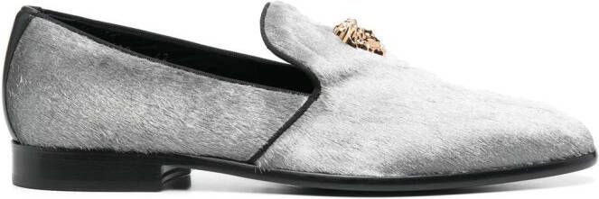 Versace Medusa-head slippers Grey