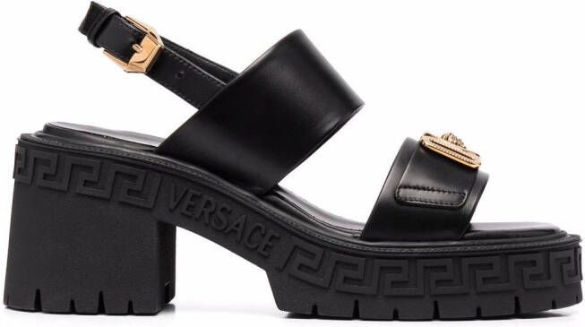 Versace Medusa-plaque sandals Black