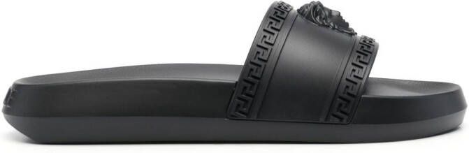 Versace Palazzo Medusa-plaque slides Black