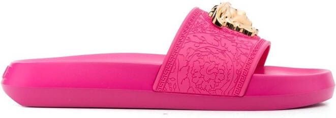 Versace Palazzo Medusa-plaque slides Pink