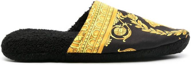 Versace I Love Baroque slippers Black