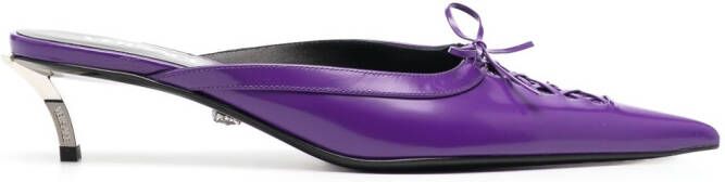 Versace Pin-Point 50mm mules Purple