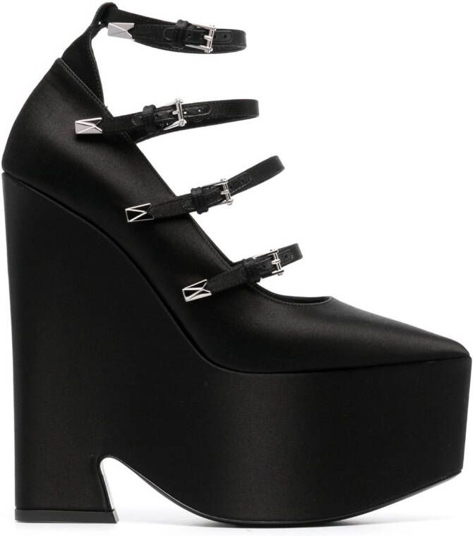 Versace Tempest 170mm platform pumps Black