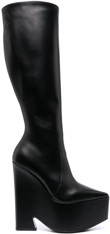 Versace Tempest knee-high boots Black