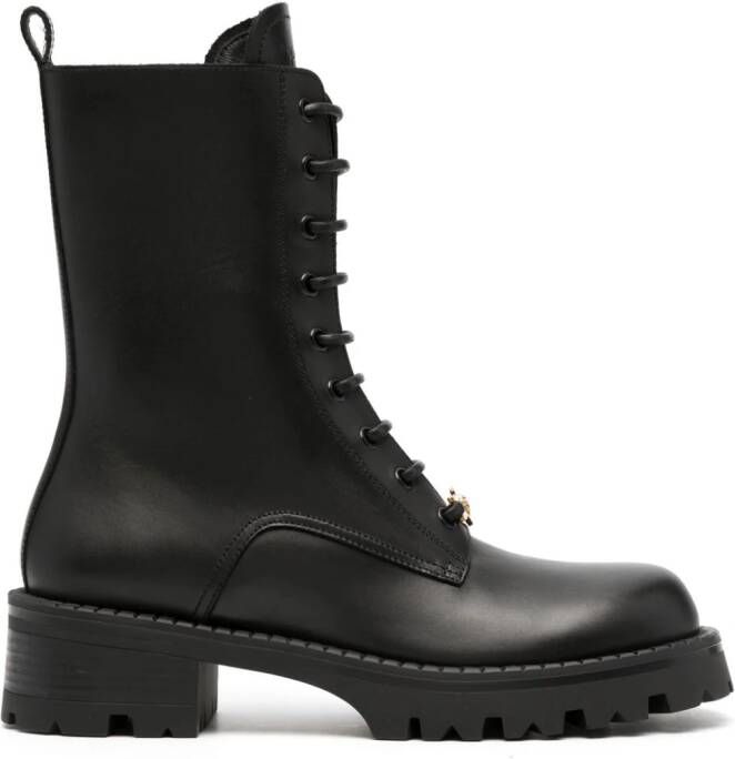 Versace Alia lace-up boots Black