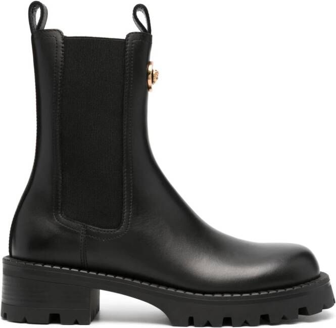Versace Alia leather Chelsea boots Black