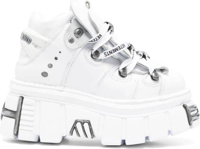VETEMENTS x New Rock platform sneakers White