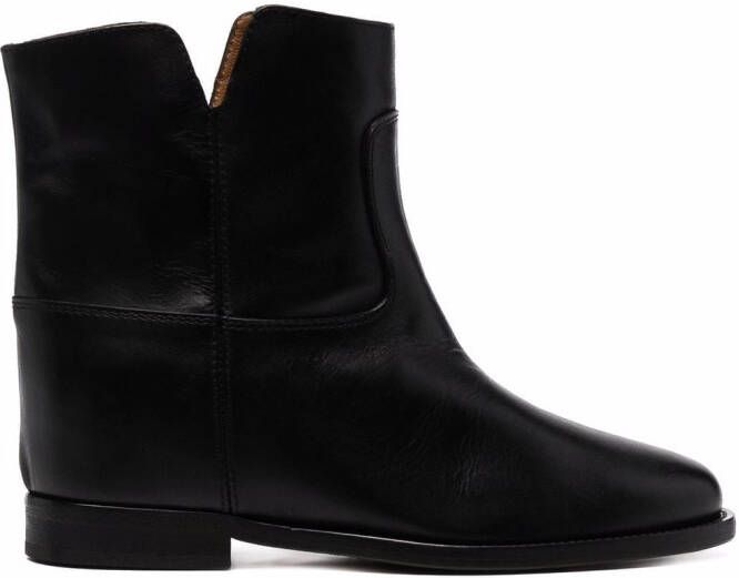 Via Roma 15 slip-on ankle boots Black