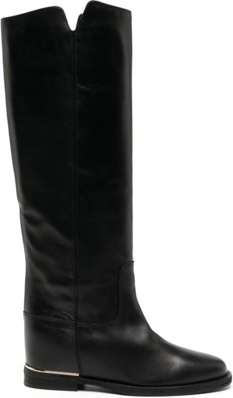 Via Roma 15 Stivale knee-length boots Black