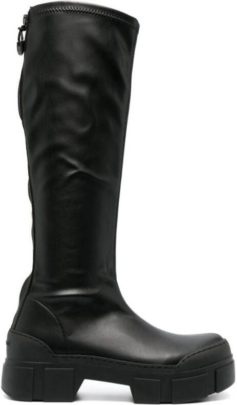 Vic Matie knee-length leather boots Black