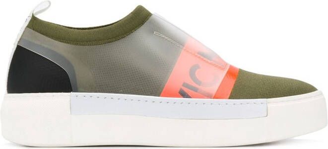 Vic Matie logo strap sock sneakers Green