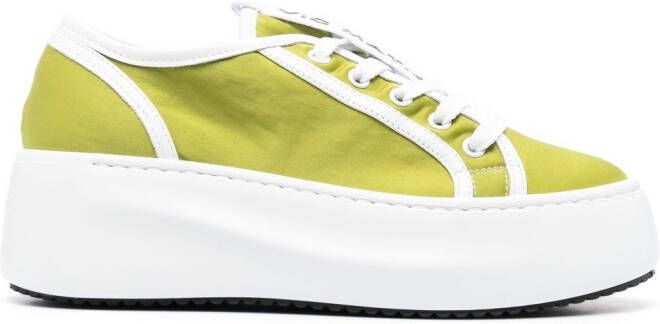 Vic Matie platform leather sneakers Green