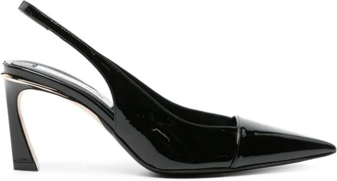 Victoria Beckham 75mm patent-leather pumps Black