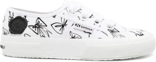 Viktor & Rolf x Superga bow-print canvas sneakers White
