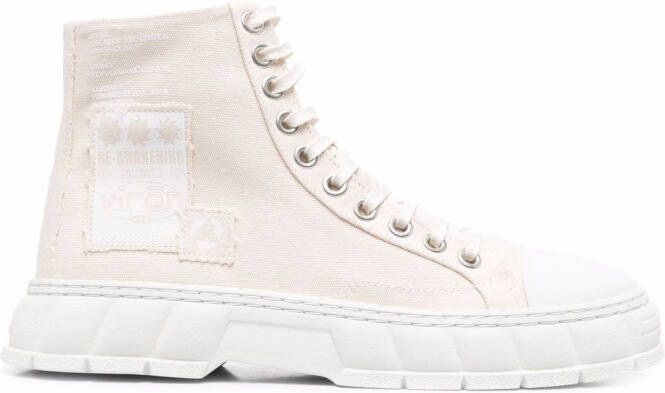 Virón high-top canvas sneakers Neutrals