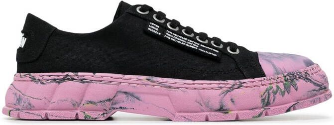 Virón 1968 marble low-top sneakers Black