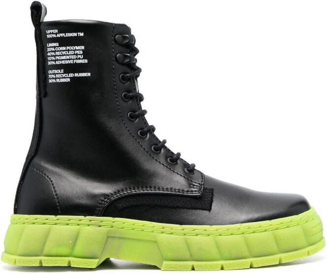 Virón 1992 chunky sole boots Black