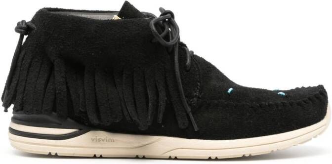 Visvim Shaman-Folk fringed ankle boots Black
