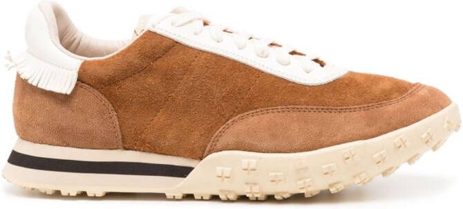 Visvim suede lace-up sneakers Brown