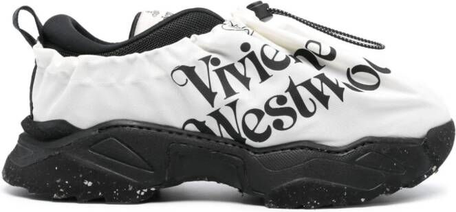 Vivienne Westwood logo-print layered sneakers Black