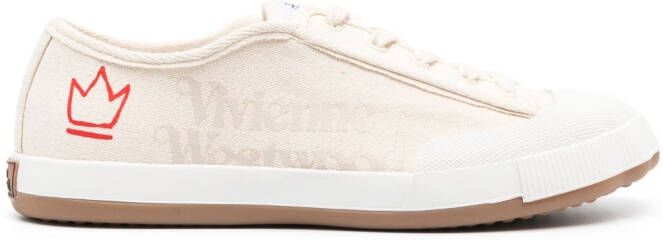 Vivienne Westwood logo-print low-top sneakers Neutrals