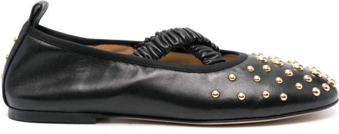 Wandler June leather ballerina shoes Black