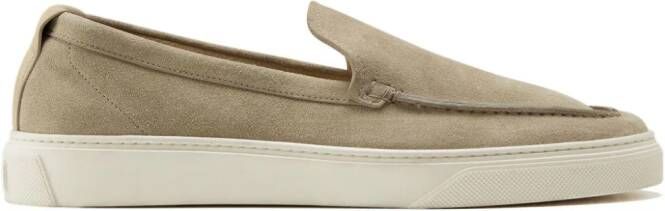 Woolrich almond-toe suede loafers Neutrals
