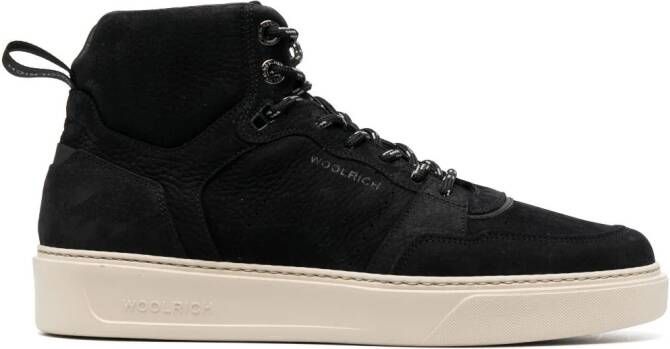 Woolrich Classic low-top suede sneakers Black