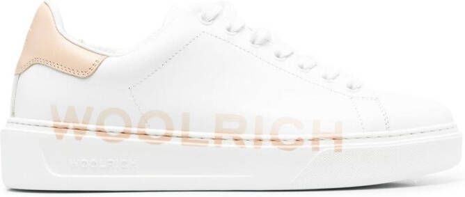 Woolrich logo-print two-tone sneakers White