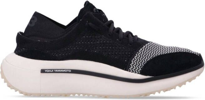 Y-3 Qisan knitted low-top sneakers Black