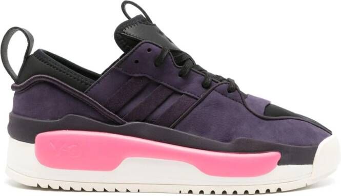 Y-3 Rivalry sude-panelled sneakers Purple