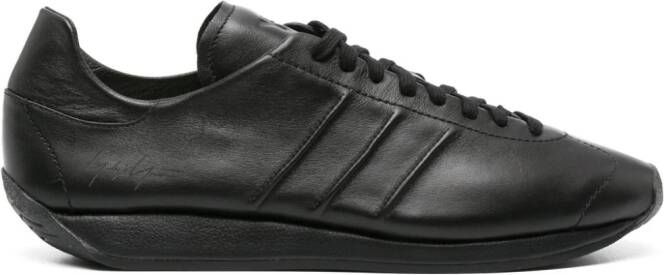 Y-3 x Adidas Country leather sneakers Black